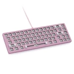 Glorious GMMK 2 Compact barebone ANSI ružová / herná 65% TKL / bez spínačov / USB-C / ANSI layout / RGB / 1.8m (GLO-GMMK2-65-RGB-P)