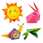 Mamido Kreatívna sada origami 100 farebných listov