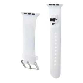 Karl Lagerfeld Choupette Head NFT Remienok pre Apple Watch 38/40/41 bilá (3666339190132)