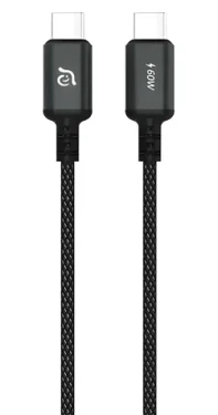 Adam Elements CASA S120 čierna / Kábel / USB-C - USB-C / 60W / 1,2m (ACBADS120BK)