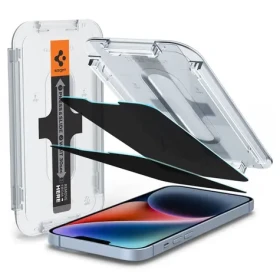 Spigen Glass tR EZ Fit Privacy ochranné sklo pre Apple iPhone 16e/14/13/13 Pre číra 2ks (AGL03388)