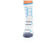 Little Shoes Ponožky šport hexagon kids bf white turquoise, 2 páry Veľkosť ponožiek: 35-38 EU EUR