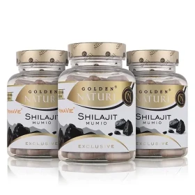 Golden Nature Exclusive Shilajit PrimaVie® 50% kyseliny fulvovej 300 cps. (3x100 cps) (GN2100073)