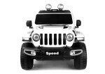 Mamido Mamido Elektrické autíčko SPEED 4x4 biele | 180W | EVA | LED | 2,4 Ghz | ECO koža | 12V7Ah