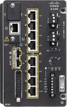 Cisco Cisco Catalyst IE-3300-8T2X-E łącza sieciowe Zarządzany L3 Čierny