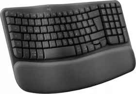 Logitech Wave Keys grafitová DE / Ergonomická klávesnica / Bluetooth / Logi Bolt (920-012283)
