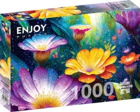 ENJOY Puzzle Kvety v daždi