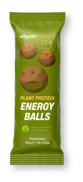 Vilgain Plant Protein Energy Balls BIO – pistácie 45 g (3 x 15 g)
