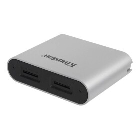 Kingston externá čítačka pamäťových kariet / hub USB 3.2 (Gen 1x1) striebornočierná; WFS-SDC