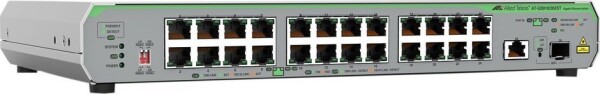 Allied Telesis Allied Telesis CentreCOM AT-GS910/26XST - Switch - unmanaged - 24 x 10/100/1000 + 1 x 100/1000/2,5 G/5 G/10 G (Uplink) + 1 x 1 Gigabit/10 Gigabit SFP+ (Uplink) - an Rack montierbar