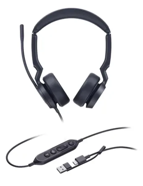 Yealink UH44 Dual (MS Teams) / Stereo náhlavná súprava / mikrofón / USB-C USB-A (UH44 DUAL TEAMS USB-C/A)