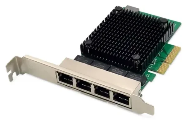 Digitus DN-10136 / Sieťový adaptér / PCIe x4 / 4X RJ-45 / 2,5 Gbit/s / RTL8125B (DN-10136)