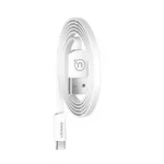 USAMS SJ201 Flat Dátový Kábel microUSB 2A biela (6958444955254)