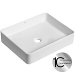 Laveo - Kvadrato - keramické umývadlo na dosku 47x36 VUK_6247