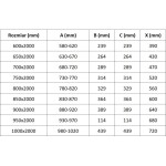 MEXEN - Exo skladacie sprchové dvere 90, transparent, chróm 816-090-000-01-00