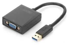 Digitus USB 3.0 na VGA čierna / Adaptér / 1920 × 1080 px (DA-70840)