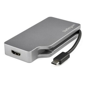 StarTech Multiport video adaptér USB-C na VGA amp; HDMI amp; Mini DisplayPort amp; DVI strieborná (CDPVDHDMDPSG)