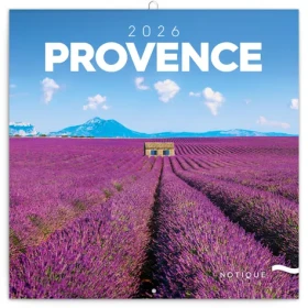NOTIQUE Poznámkový kalendár Provence 2026 - Západná / 30 x 30 cm (PGP-35160-Z)