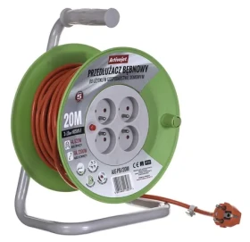Activejet AJE-PB/20M oranžová / Predlžovací kábel na bubne / 20 m / 4X zásuvka / 230V / IP20 (AJE-PB/20M)