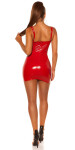 Sexy KouCla Mini Dress Latex Look