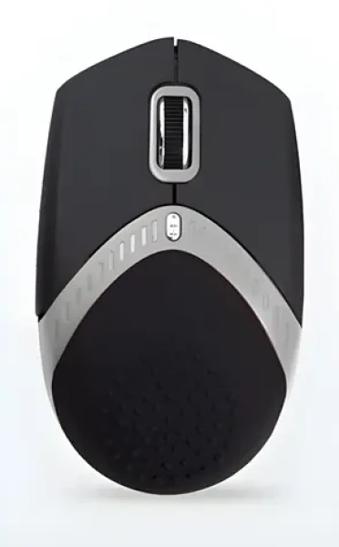 EXACTGAME AMEI AM-M101S čierno-strieborná / Ergonomická myš / Drôtová USB / Optická / 800/1600 DPI / 4 tlačidlá (AMEI AM-M101S)
