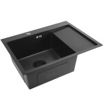 REA REA - Oceľový drez Fin Black ZLE-06014