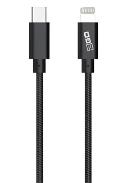 2GO 797162 antracitová / Dátový kábel / Lightning - USB-C / 1 m / MFi certifikácia / nylonový (797162)