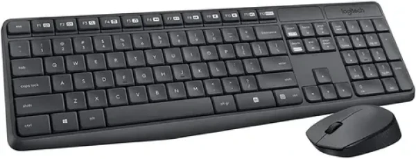 Logitech MK235 DE čierna / Bezdrôtová sada klávesnice a myši / DE (920-007905)