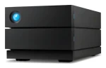 LaCie 2big RAID 8TB čierna / Externý HDD 3.5" / 2x 4TB / USB-C 3.2 / RAID 0/1/JBOD / Čítačka kariet SD/SDHC/SDXC/CF (STHJ8000800)