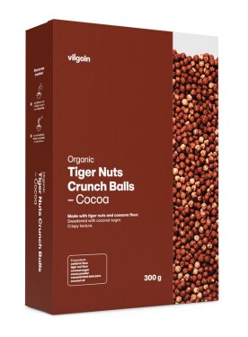 Vilgain Tiger Nuts Crunch Balls BIO – kakao 300 g