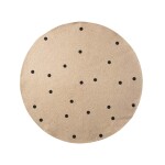 Ferm LIVING Jutový koberec Black Dots Small Ø 100 cm