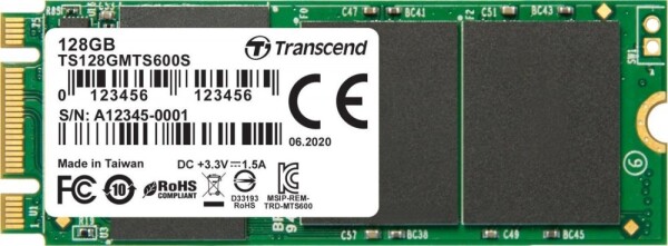 Transcend MTS600S 128GB M.2 2260 SATA III (TS128GMTS600S)