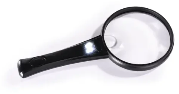 HAMA Basic 90 LED / LED čítacia lupa / O 90 mm / 2 LED / bifokálna (5445)