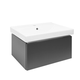 Kúpeľňová skrinka s umývadlom SAT Feel 60x30x46 cm antracit mat SATFEEL60ANTU1 SATFEEL60ANTU1