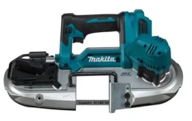 Makita DPB183Z / Aku pásová píla / 18V / Rýchlosť pásu: 3.2 ms / Rezný výkon: 66 mm / bez aku (DPB183Z)