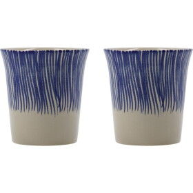 House Doctor Kameninový hrnček Diva Blue 250 ml – set 2 ks