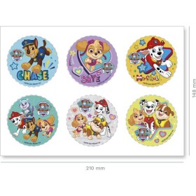 6 ks dekorácií na cupcake Paw Patrol 5,8 cm - Dekora - Dekora