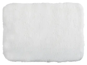 MSV MICROFIBER biela / Kúpeľňová predložka / 50 x 70 cm / polyester / protišmyková