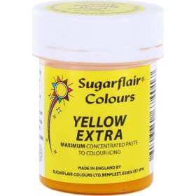 Gélová farba extra yellow 42 g - Sugarflair - Sugarflair