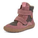 Dievčenská zimná barefoot obuv TEX WINTER Gray Pink, Froddo, G3160233-6, ružová - 39