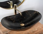 REA - Umývadlo na dosku Royal 60 Black Marble Mat REA-U7478