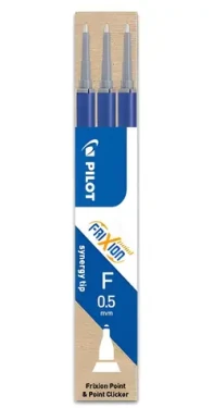 Pilot Frixion Point modrá / Náhradná náplň do rolleru / 0,25 mm / vymazateľná / 3 ks (BLS-FRP5-L-S3)