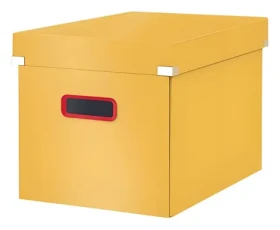 Leitz Krabica ClickStore Cosy teplá žltá / Veľkosť L (A4) / Skladacia / Kartón (53470019)