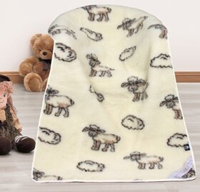 Europ. Merino deka ovečka 100x150 Vlna-9100/049