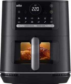 Braun HF5075IBK čierna / Teplovzdušná fritéza / 2000 W / PFAS free / dotykové ovládanie (0X12500024)