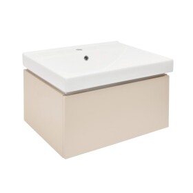 Kúpeľňová skrinka s umývadlom SAT Feel 60x30x46 cm pieskovo béžová mat SATFEEL60BEU1 SATFEEL60BEU1