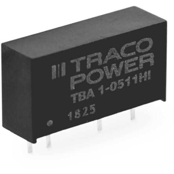 TracoPower TBA 1-0513HI DC / DC menič napätia, DPS 66 mA 1 W Počet výstupov: 1 x; TBA 1-0513HI