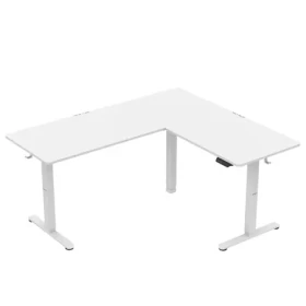 Huzaro Hero 9.5 biela / Elektrický rohový herný stôl / 160 x 140 x 60 x 72-118 cm (HZ-HERO 9.5 WHITE)