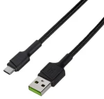Green Cell KABGC30 PowerStream čierna / Kábel / USB-C (M) - USB-C (M) / 1,2 m / USB 2.0 / PD 60 W (KABGC30)