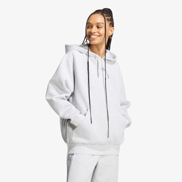 Mikina adidas Spacer Hoodie Light Grey Heather/ Reflective Silver/ Lgh Solid Grey M